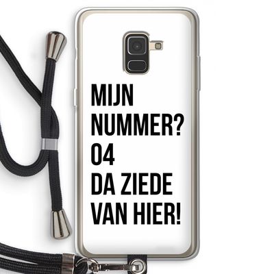 Da ziede van hier: Samsung Galaxy A8 (2018) Transparant Hoesje met koord