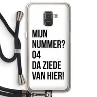 Da ziede van hier: Samsung Galaxy A8 (2018) Transparant Hoesje met koord