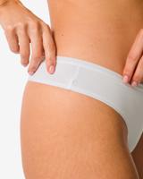 HEMA Damesstring katoen - 2 stuks wit (wit)