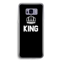 King zwart: Samsung Galaxy S8 Transparant Hoesje