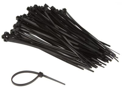 Set met nylon kabelbinders 2.5 x 100 mm zwart (100 st.) - Velleman