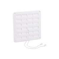 Nedco ventilatierooster afsluitbaar 20x20cm wit