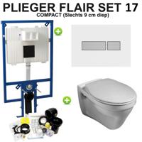 Plieger Flair Compact Saval set17 Wit/ Matchroom (meerprijs €30,00)