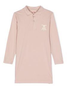 The Animals Observatory robe-polo à logo imprimé - Rose