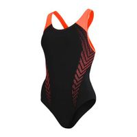 Speedo Endurance+ sportbadpak Laneback zwart/oranje - thumbnail