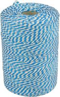 Katoenkoord 45 meter blauw/wit op rol Katoenkoord 45 meter blauw/wit op rol