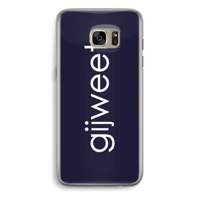 Gijweet: Samsung Galaxy S7 Edge Transparant Hoesje