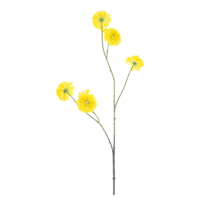 Mini zinnia spray yellow 88 cm kunstbloem Erutan Avon - Erutan avon