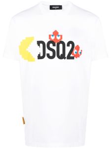 DSQUARED2 t-shirt en coton à logo imprimé - Blanc