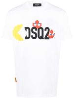 DSQUARED2 t-shirt en coton à logo imprimé - Blanc