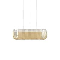 Forestier Bamboo Oval L hanglamp wit