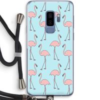 Anything Flamingoes: Samsung Galaxy S9 Plus Transparant Hoesje met koord