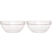 Luminarc Salade schaal/slakom van glas - 2x - Dia 29 cm - Schalen en kommen - Keuken accessoires