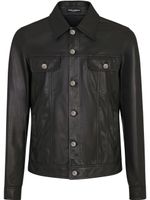 Dolce & Gabbana veste à fini poli - Noir