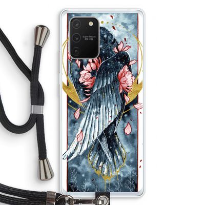 Golden Raven: Samsung Galaxy S10 Lite Transparant Hoesje met koord