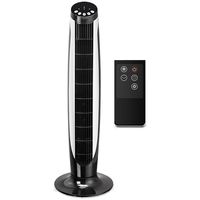 Ventilator - Aigi Aguna - 45W - Torenventilator - Afstandsbediening - Timer - Staand - Rond - Zwart - Kunststof - thumbnail