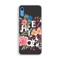 Hello in flowers: Huawei Y6s Transparant Hoesje