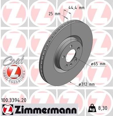 Remschijf COAT Z 100339420