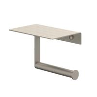 IVY Toiletrolhouder met Planchet - Geborsteld Nickel PVD