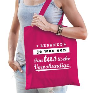 Fantastische verloskundige cadeau tas fuchsia roze voor dames