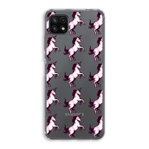 Musketon Unicorn: Samsung Galaxy A22 5G Transparant Hoesje