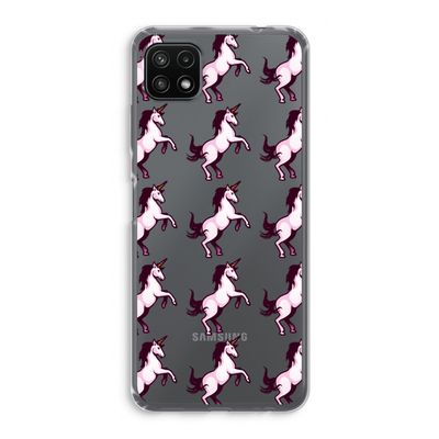 Musketon Unicorn: Samsung Galaxy A22 5G Transparant Hoesje