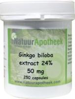 Natuurapotheek Ginkgo biloba 24% 50mg