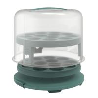 Rotho Fresh Taartdoos XL + Cupcake-Houders 35.5x34.5x26 cm Mistletoe Groen/Transparant Rotho Fresh Taartdoos XL + Cupcake-Houders 35.5x34.5x26 cm Mistletoe Groen/Transparant