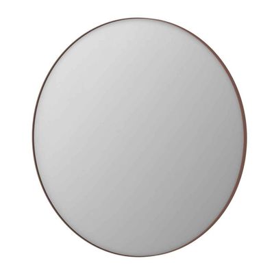 Ink Spiegel Rond Geborsteld Koper Aluminium Kader 120 x 3,5 cm Ink