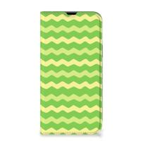 iPhone 13 Pro Max | Hoesje met Magneet | Waves Green