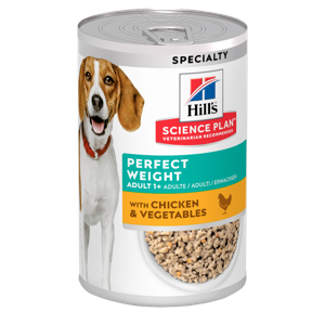 Hill&apos;s Science Plan Adult Perfect Weight Hondenvoer met Kip & Groenten natvoer 12x363 gram