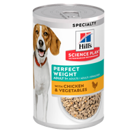 Hill&apos;s Science Plan Adult Perfect Weight Hondenvoer met Kip & Groenten natvoer 12x363 gram