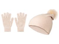 esmara Dames handschoenen en muts (One size, Crème) esmara Dames handschoenen en muts (One size, Crème)