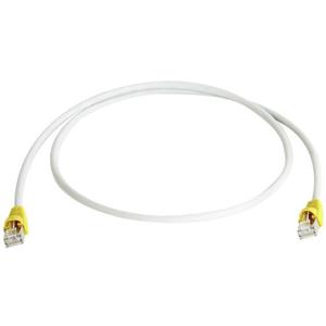 Telegärtner RJ45 (cross) Netwerkkabel Aansluitkabel CAT 6A S/FTP 0.50 m Grijs Afgeschermd (dubbel), Snagless