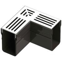Garden Drain Hoekstuk 15 x 6,5x 10 cm - Gardenlux