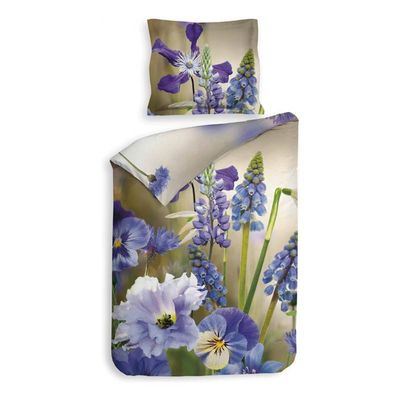 Heckett & Lane Heckett & Lane Denver Dekbedovertrek - 1-persoons (140x200/220 Cm + 1 Sloop) - Katoen Satijn - Multi Heckett & Lane Heckett & Lane Denver Dekbedovertrek - 1-persoons (140x200/220 Cm + 1 Sloop) - Katoen Satijn - Multi