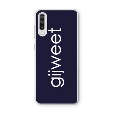 Gijweet: Samsung Galaxy A70 Transparant Hoesje