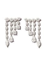 Anita Ko boucles d'oreilles pendantes en or blanc 18ct ornées de diamants - Argent - thumbnail