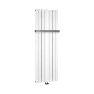 Designradiator Sapho Colonna Recht Middenaansluiting 60.2x180 cm 1205W Wit Sapho