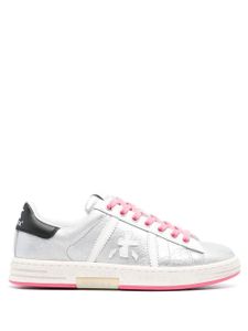 Premiata baskets Russeld 6508 en cuir - Argent