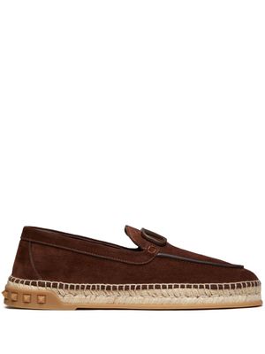 Valentino Garavani espadrilles Vlogo Signature - Marron