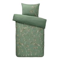 2e Halve Prijs Leen Bakker - Comfort Dekbedovertrek Muriel - 140x200/220 Cm - Katoen - Groen
