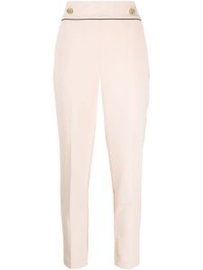 LIU JO pantalon court à taille haute - Rose