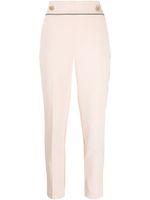 LIU JO pantalon court à taille haute - Rose