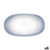 Snackdienblad Bidasoa Lea Hydrozero Wit 26 x 14,5 cm (6 Stuks)