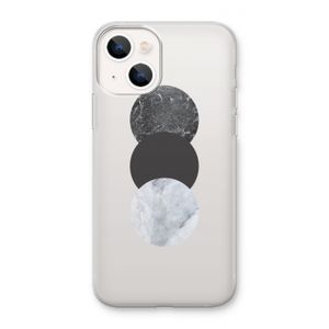 Marmeren cirkels: iPhone 13 mini Transparant Hoesje