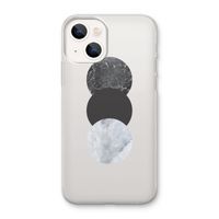 Marmeren cirkels: iPhone 13 mini Transparant Hoesje