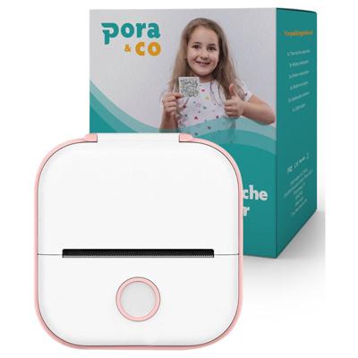 Pora&co Mini thermische fotoprinter voor smartphone, roze