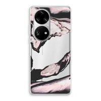 Roze stroom: Huawei P50 Pro Transparant Hoesje