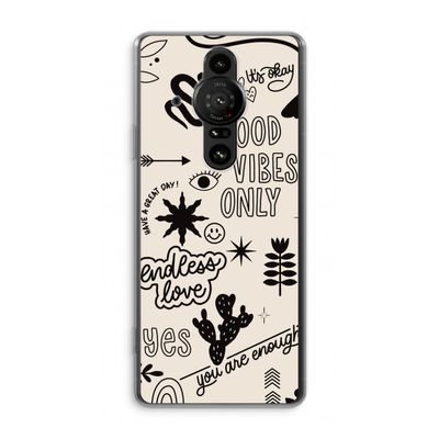 Good vibes: Sony Xperia Pro-I Transparant Hoesje
